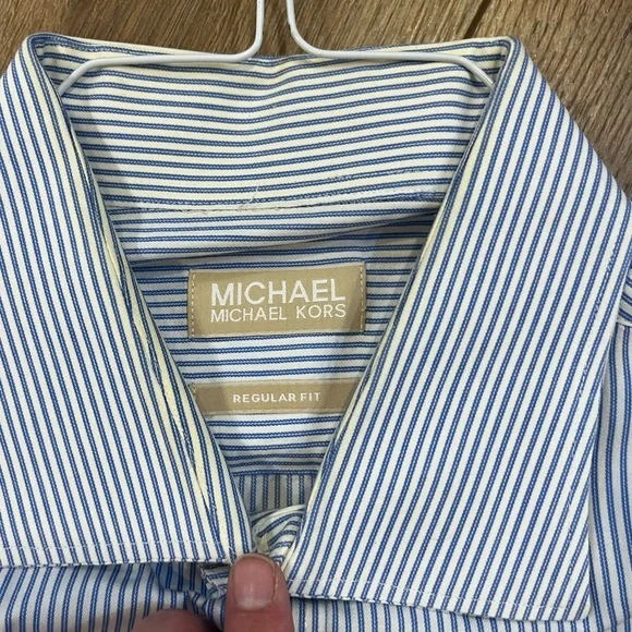 Michael Kors pinstripe dress shirt - Picture 4 of 5